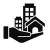 real_estate_management_monotone_icon_in_powerpoint_pptx_png_and_editable_eps_format_slide01